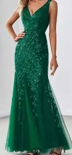 Vestido de Festa - Verde Esmeralda