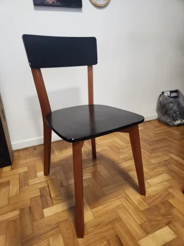 Conjunto de 2 Cadeiras Tóquio Tokyo Mobly Preto e Castanho