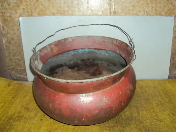 taxo ;caldeirao cobre grande 5 litro antigo 