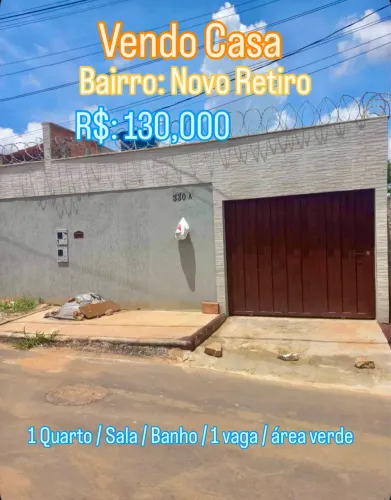 Vendo Casa Bairro Novo Retiro Esmeraldas 