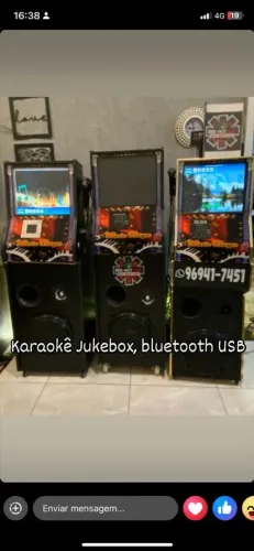 Karaokê vídeoke jukebox 