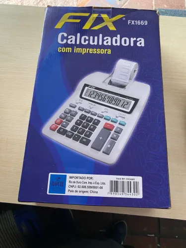 Calculadora e impressora Fix FX1669