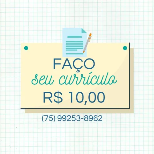 FAÇO SEU CURRÍCULO