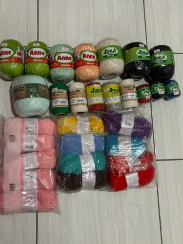 Vendo Linhas de Crochê e Lã Mollet