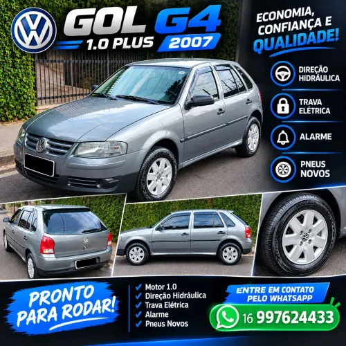Volkswagen Gol Geração IV Plus 1.0 8V MI Total Flex Mec. 4P 2007