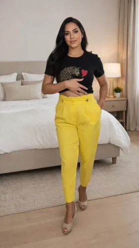 Calça amarela 38 feminina da Renner / A-collection