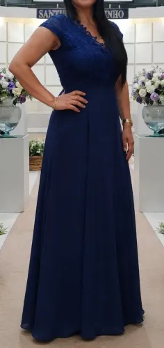 Vestido de festa Azul marinho