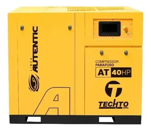 Compressor Parafuso 40hp Inversor Techto 220v Ou 380v