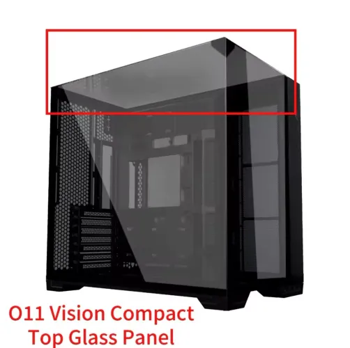 Vidro superior do gabinete Lian li 011 vision compact preto (Novo)