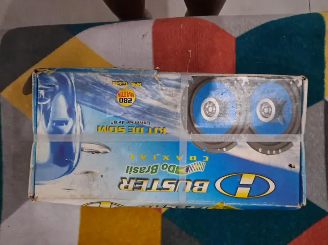 Kit 2 Alto-Falantes H-Buster BSL-633U 6" 280W - Novo, Sem Uso