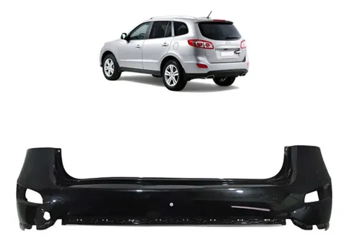 Parachoque Traseiro Hyundai Santa Fé 2009 A 2013 Original
