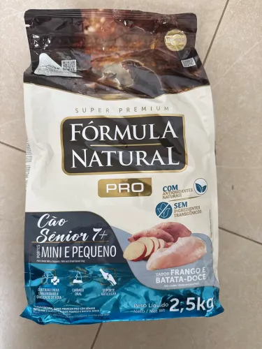 Ração fórmula natural 2,5kg sênior nova