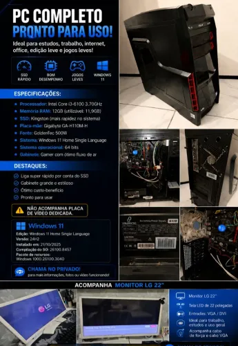 Vendo computador