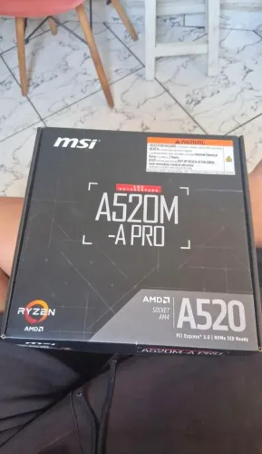 Placa mãe MSI A520 nova, usada para teste