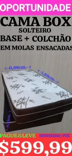 DESAPEGO! CAMA BOX SOLTEIRO, LEIAM: