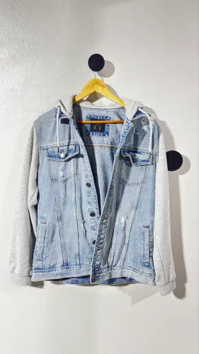 Casaco Jeans e Moletom