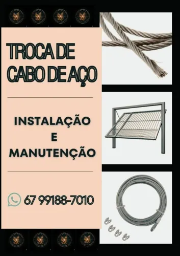 Cabo de Aço para portão: Movimento Suave eficiente