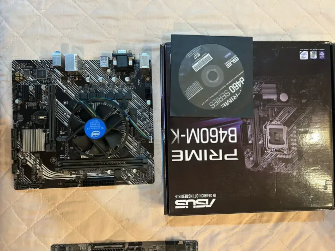 Kit Intel i3-10100F + ASUS Prime B460M-K + Cooler Int