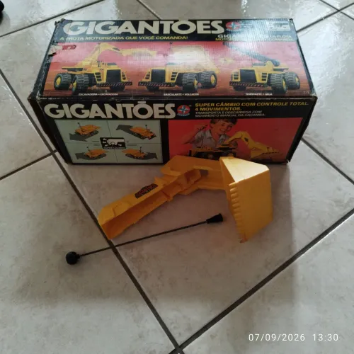 Lote Peças Reposição Gigantões Estrela Anos 80 Escavadeira Pá e Hastes