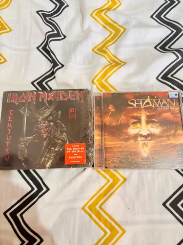Lote CDs Iron Maiden - Senjutsu e Shaman - Ritual