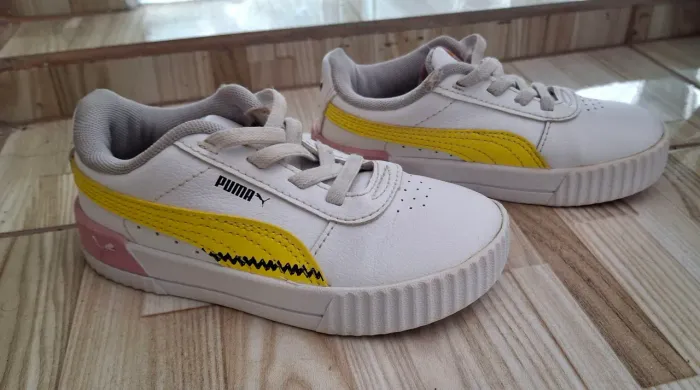tênis puma x peanuts carina infantil