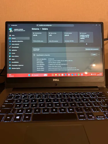 Notebook Gamer  i7 -8550U + 8,00 GB RAM! 