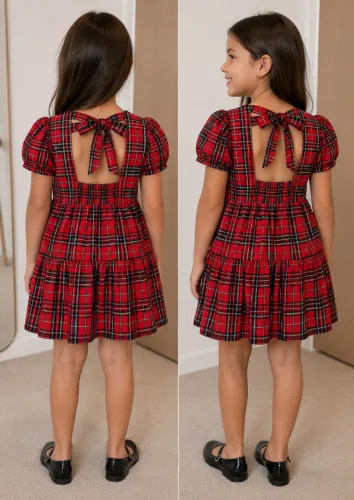 Vestido quadriculado 