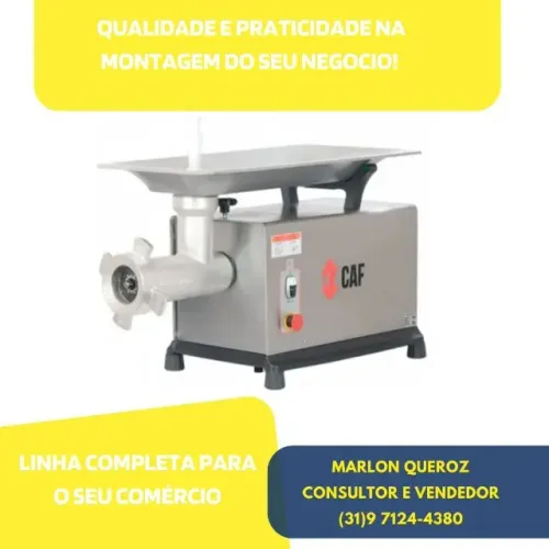 Moedor de Carne Boca 98 CAF Monofásico Novo