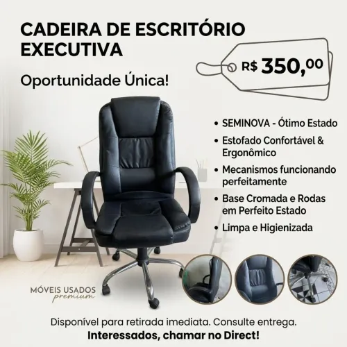 CADEIRA NOVA CONFORTÁVEL PRESIDENTE