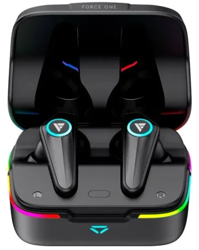 Fone de Ouvido Gamer TWS Force One Sonic Boom (preto)