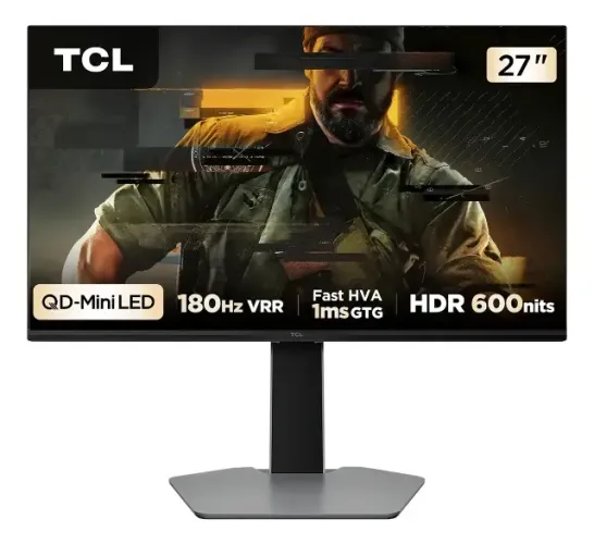 Monitor Gamer Tcl 27 Qled Mini Led Qhd  180hz Hdr 27g64 - POUCO USADO - EXCELENTE ESTADO