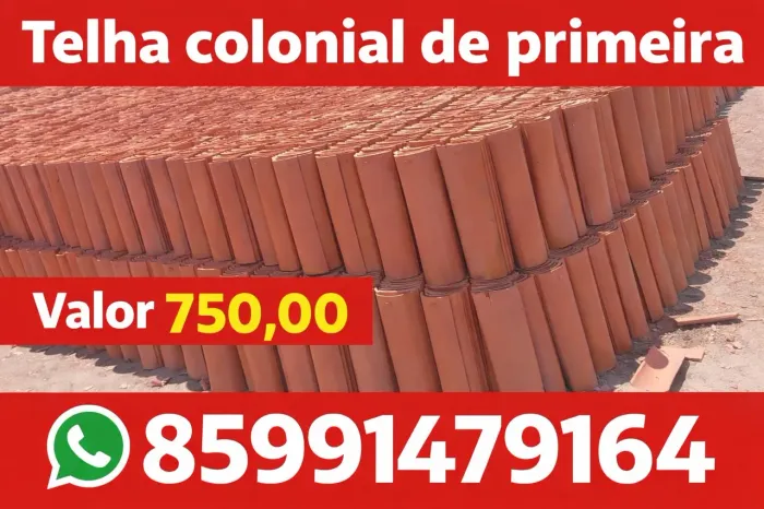 Telha colonial de primeira 