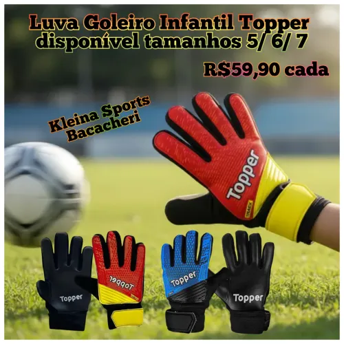 Luva goleiro Topper infantil