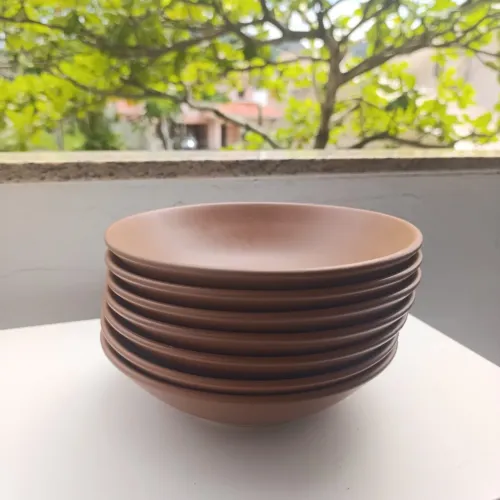 Jogo de prato fundo cerâmica 20 cm