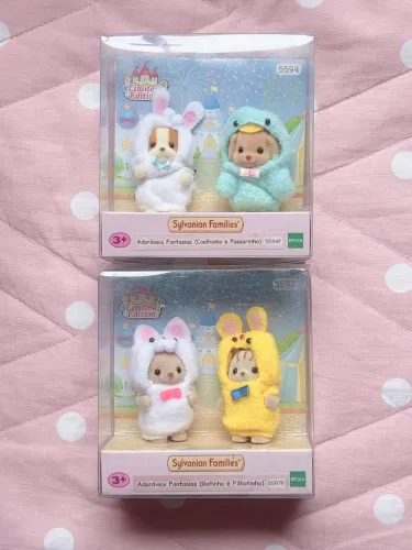 Sylvanian Families - Duas Duplas de Sylvanians Fantasiados
