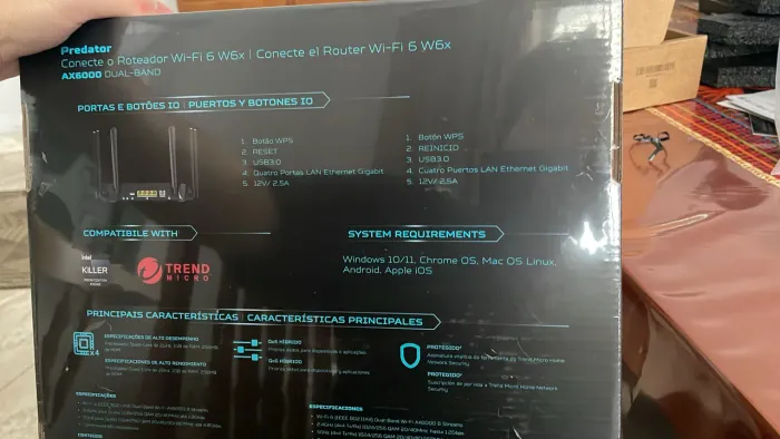 Vendo Roteador W6X Gamer Predator