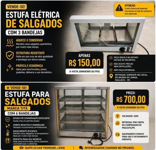 Estufas Elétricas Usadas!