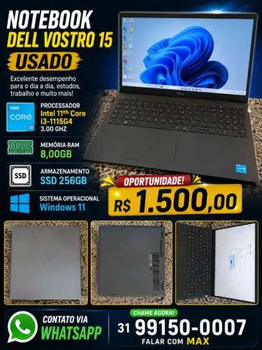 OPORTUNIDADE - Notebook Dell Vostro i3
