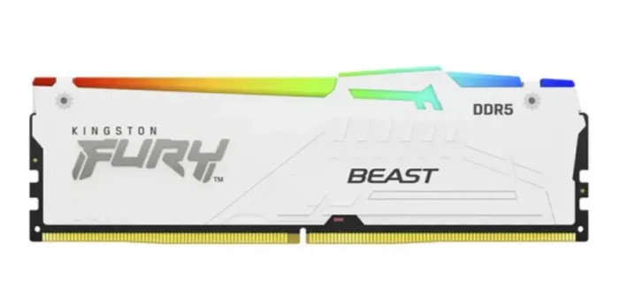 Memória DDR5 32GB Kingston Fury Beast EXPO, RGB, 6000Mhz, Branca, KF560C36BWEA-32