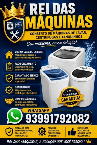 Conserto de máquina de lava com defeito