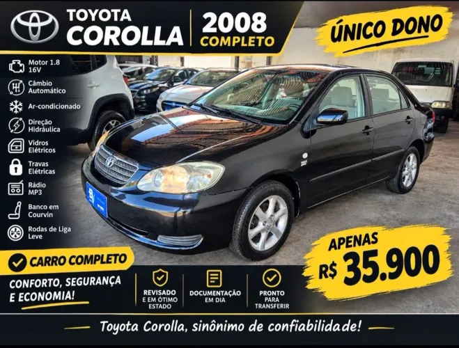 Toyota Corolla XLI 1.8/1.8 Flex 16V Mec. 2008