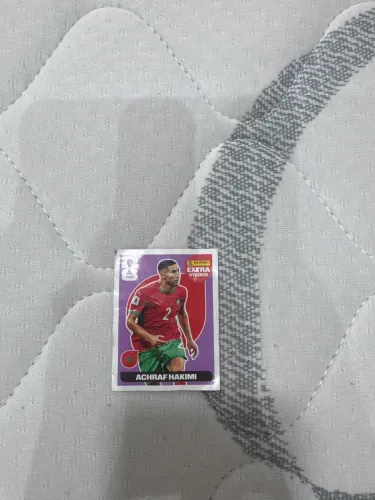 Figurinha da copa imperdível do Achbaf Hakimi Roxa