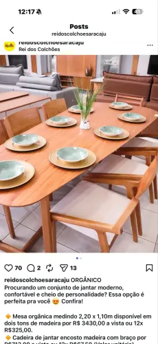Mesa de 6 ou 8 cadeiras belisisma para gormue ou conzinha
