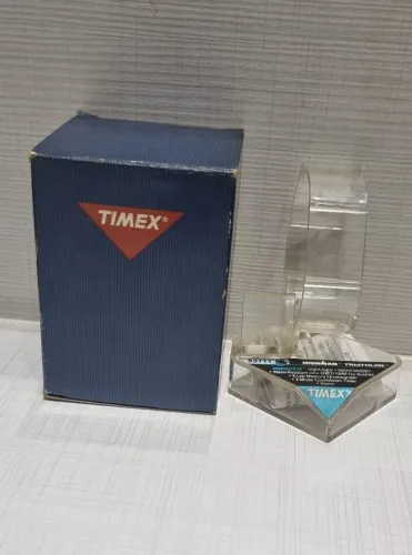 Caixa Estojo Expositor + Manual Timex Ironman Triathlon Vintage Anos 90