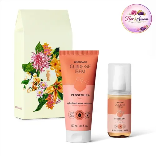 Kit Presente Dia Das Mães Cuide-Se Bem Pessegura (2 Itens)