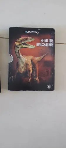 Raridade Box DVD Reino dos Dinossauros Discovery 4 discos.