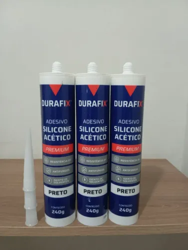 Silicone Acético 240g Preto