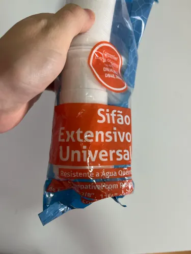 Sifão Extensivo Universal - Resistente à Água Quente - Novo