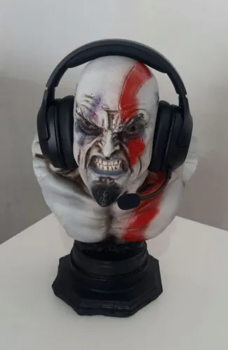 Suporte de Headset Fone de Ouvido - Kratos / God Of War