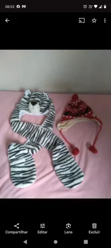Kit de toucas infantil semi nova